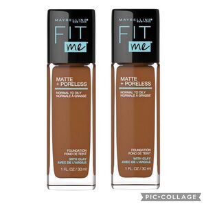 Lot of 2 368 Deep Golden Maybelline Fit Me Matte Foundation